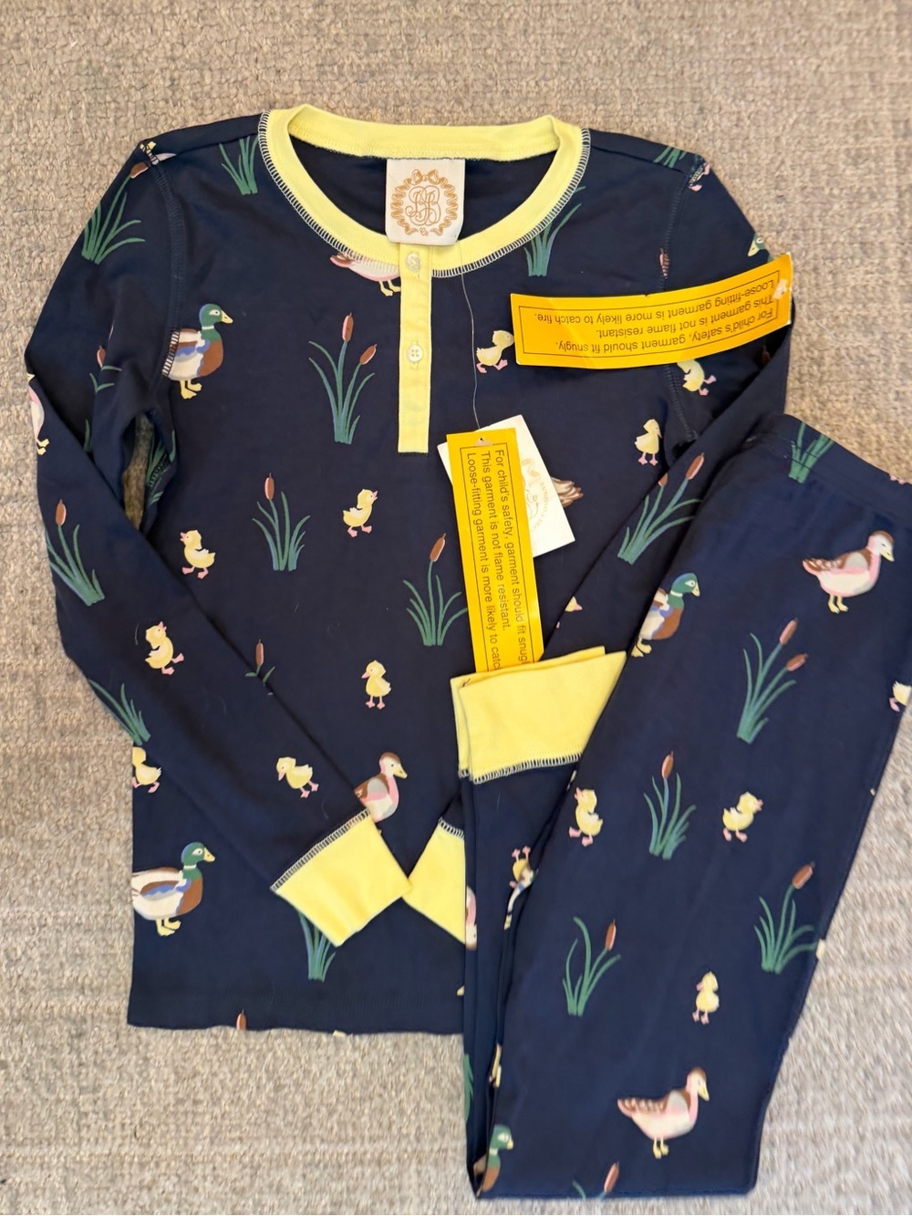 NWT TBBC Beaufort Bonnet Company Unisex Duck pajamas size 8